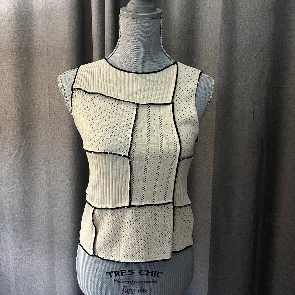 Gilded Intent Patchwork Top